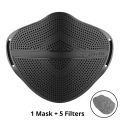 Silicon Face Mask Respirator Mouth Caps Filters Protective Dust Face Shield Activated Carbon Filter Reusable Washable Anti Dust. 