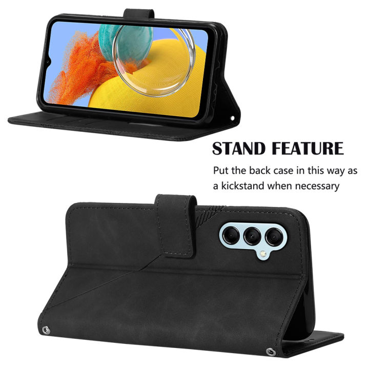 lthmy%20for%20Samsung%20Galaxy%20M14%205G%20case%20slim%20Embossed%20PU%20Leather%20Flip%20Stand%20Wallet%20Card%20Slots%20Cover%20-%20Image%2010