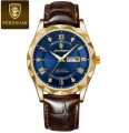 POEDAGAR 615-Leather Quartz Clock Men’s Watches - Watch For Men. 