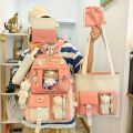 New Fashion Sets Children's School Backpack Cute Women's Bagpack Bookbag Laptop Bag For Teens Girls Students Bag Rucksack 5 s. 