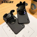 Phone Case Vivo Y20S Back Cover Cute Cartoon Camera Stand Holder Silicone Soft Cases for Vivo Y20S Makeup Mirror Phone Cover Case.