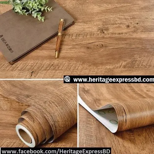 300 x 60 cm Self Adhesive Wood Grain Furniture Stickers PVC Wallpaper cabinets Gloss Film Vinyl Counter Top Decal ( 10x2 feet)