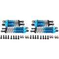 4X Metal Oil Filled Front&Rear Shock Absorber for 1/12 WLtoys 12428 12423 RC Car Crawler Upgrad Part,Blue.