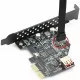 USB 3.1 Front Panel Type E Male To USB-C Type C Expansion Cable Computer Motherboard Connector Wire Cord Line. 