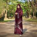 abaya borka Jhorna Ston With Hijab Three Dubai Cherry stylish party borka fashion collection Fashionable khimar Lycra borka for Women.