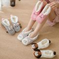 Fuzzy Slippers Women Unicorn Dog Anti Slip Kawaii Fluffy Ladies Panda Plush Soft Thermal Female Cartoon Shoe Home Indoor Bedroom.