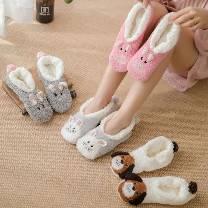 Fuzzy%20Slippers%20Women%20Unicorn%20Dog%20Anti%20Slip%20Kawaii%20Fluffy%20Ladies%20Panda%20Plush%20Soft%20Thermal%20Female%20Cartoon%20Shoe%20Home%20Indoor%20Bedroom%20-%20Image%204
