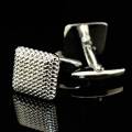 Gentleman Men Shirt Cufflinks Wedding Party Gift Silver Color Cuff Link. 
