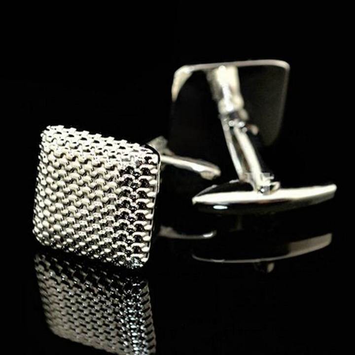 Gentleman Men Shirt Cufflinks Wedding Party Gift Silver Color Cuff Link