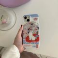 Ins White Rabbit Milk Sugar Candy Creamy Sweet Phone Case For iPhone 11 12 13 14 Pro Max 14Pro 14ProMax Snack packaging Cover Solo Yolo. 