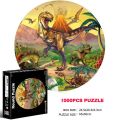 Halloween 65CM Round Puzzle 1000 Pieces Kid 3D Earth Moon Constellation Rainbow Paper Assemble Jigsaw Puzzle Games Education Toy For AdultDolls Accessories.