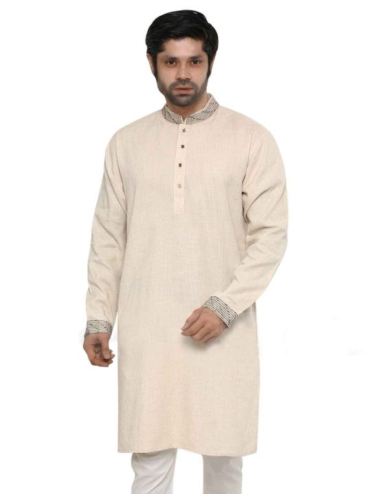 Khadi%20Panjabi%20For%20Men%20New%20Collection%202024%20%7C%20Indian%20panjabi%20or%20men%20off%20white%20-%20Image%203