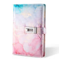 cover Password notebook Lightweight design A5 size Inner page combination Lock journal for Office supplies School supplies. 