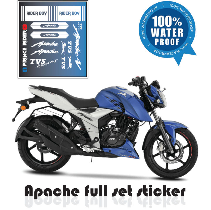 Apache 4V bike all sticker | bike modify sticker | Apache 4V sticker ...