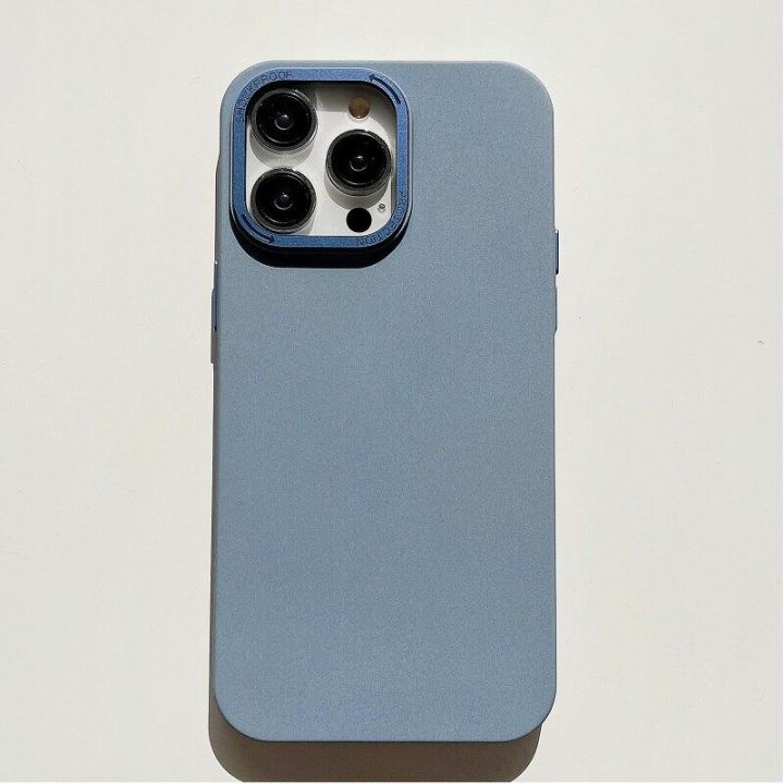 HOCE%20Luxury%20Matte%20Phone%20Cases%20For%20iPhone%2015%2014%2013%20Pro%20Max%20With%20Plating%20Camera%20Bumper%20Protect%20Case%20For%2014%20Pure%20Color%20Dustproof%20Net%20Cover%20-%20Image%203