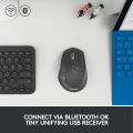 Logitech M720 Triathlon Multi-Device Wireless Mouse, Bluetooth, USB Unifying Receiver, 1000 DPI, 6 Programmable Buttons, 2-Year Battery, Compatible with Laptop, PC, Mac, iPadOS. 