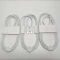60W 5A Type C To Type C Cable 60W Type C To Type C Braided Fast Charging Data Cable 60W Braided USB C To USB C Data Cable Support 5A White 1M.
