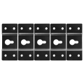 DIY Audio Sound Box Speaker Wall Mount Iron Hook Hanger Plate 5PCS.