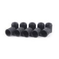 【Xiaofeng】New 100pc/lot Black Platic Dut bike car wheel tyre air valve cap. 