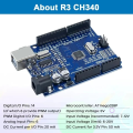 Arduino Uno R3 SMD CH340 Edition | ATmega328P Microcontroller Board | Compatible with Arduino IDE for Robotics, IoT & DIY Projects.
