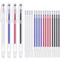 Heat Erasable Pens with 20 Erasable Pen Refills for Leather,Fabric. 