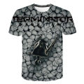Movie Terminator Series T800 Dark Fate 3D Printed T-shirt Comic Character T-shirt Summer Harajuku Style T-shirt Men's Casual Top. 