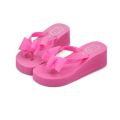XEK New Fashion Summer Women Platform High Heel Flip Flops Beach Sandals Bowknot Slippers Women Shoes Size36-40 For Choice WFQ61. 