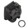 Air Suspension Compressor Cylinder Black Metal Accessories with Piston Ring for 4L0698007 7L0698007. 