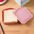 Lunch Toast Sandwich Carrying Box Multi Color Large Capacity Office Worker Plastic Bento Case Easy Clean Lightweight Portable.