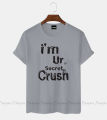 i am crush design Women's Short Sleeve Printed Jersey T-Shirt.
