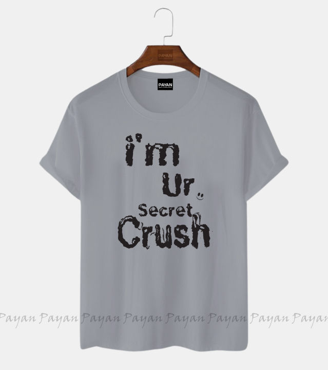 i%20am%20crush%20design%20Women's%20Short%20Sleeve%20Printed%20Jersey%20T-Shirt%20-%20Image%207