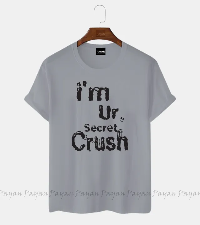 i%20am%20crush%20design%20Women's%20Short%20Sleeve%20Printed%20Jersey%20T-Shirt%20-%20Image%207