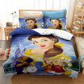 Disney Beauty and The Beast Snow White Princess Bedding Set Quilt Duvet Cover for Kids Bedroom Decor Single Twin King Set.