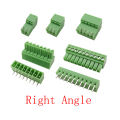 5Pair 15EDG 3.5 mm KF2EDG 3.5mm Screw Terminal Block Connector Right Angle / Straight Needle Plug Pin Header Socket 2-12 Pin.