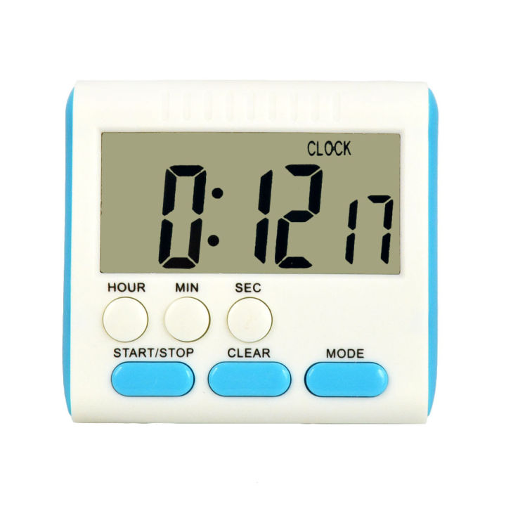 Kitchen Clock English 24-hour Electronic Timer Digital Reminder Alarm Clocks Cooking Countdown Timer LCD Multifunction Home