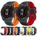 QuickFit 22mm 26mm Silicone Watch Band For Garmin Fenix 5 5X 6X 7 7X Pro/Epix Pro (Gen 2) TACTIX/Mk2 Mk2i G1/MARQ/Enduro 2 Strap. 