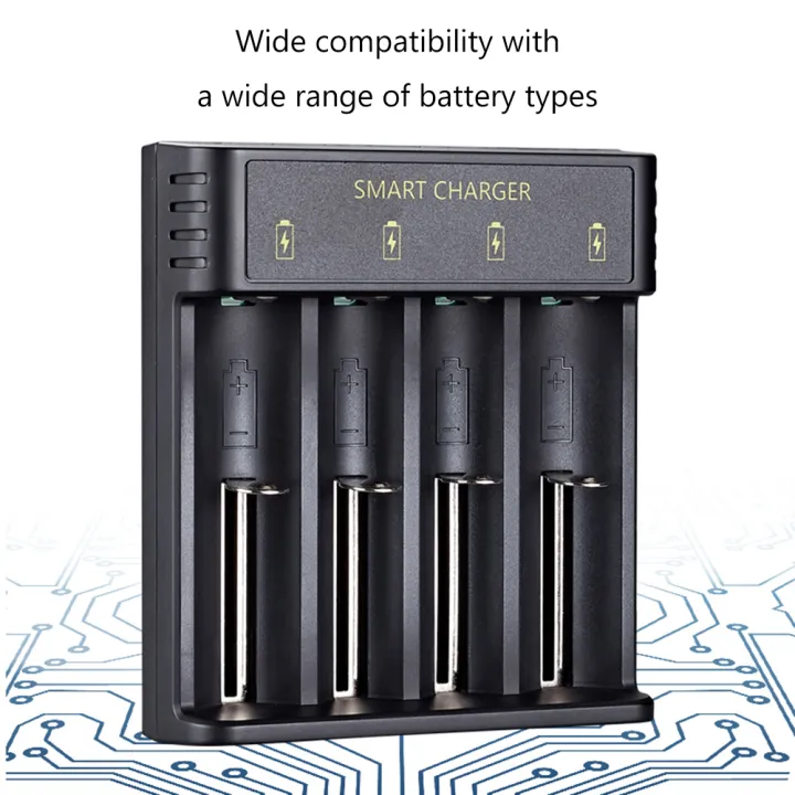 DC%205V%202A%20Battery%20Charger%20with%20USB%20Cable%204%20Slots%20Fast%20Charge%20Universal%20for%2010440/14500/14650/16340%20for%20Flashlight%20Camera%20Doorbell%20-%20Image%203