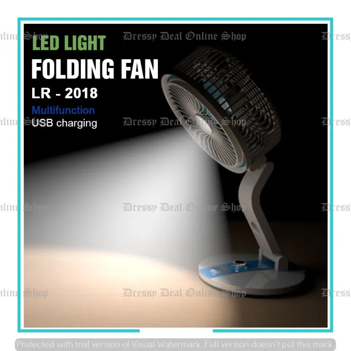 Multifunction%20Rechargeable%20Table%20fan%20Wall%20mount%20AC/DC%20Fan%20with%20LED%20Light%20-%20Image%202