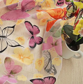 【Trending Now】 Colorful Butterfly Tulle Curtain Living Room Transparent Modern Valances Window Drapes Bedroom Yarn Fabric Romantic Decor. 