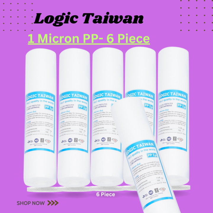 Water filter 5 Piece Sediment Filter PP(1 Micron )-Logic Taiwan Or Kit