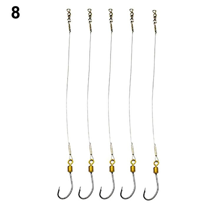 UAthleta%205Pcs%20Anti-Bite%20Stainless%20Steel%20Wire%20Leader%20Fishing%20Rigs%20Hooks%20Line%20Tackle%20Tool%20-%20Image%203