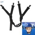 Hard Hat Chin Strap Safety Chin Strap with Buckle with Chin Cup Easy to Install Durable for Construction Hard Hat Replacement Part , Black.