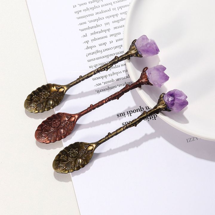 Carved%20Flower%20Crystal%20Stone%20Long%20Handle%20Coffee%20Spoon%20Teaspoon%20Irregular%20Retro%20Crystal%20Mini%20Ice%20Cream%20Spoon%20Decorative%20-%20Image%206