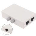 【High-quality】 2 RJ45 RJ-45 Network Switch Ethernet Network Box Switcher Way Port. 