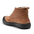 Woodland Men Solid Leather Mid-Top Sneakers - 3419119 LBROWN. 