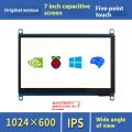 【 IPS Screen 】 Micro Snow 7-inch LCD Display Capacitive Touch LCD Screen Raspberry Pi 5th Generation Jetson Nano. 