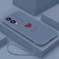 Vivo Y17s Luxury Cute Love Heart Casing Matte Liquid Silicon Back TPU Soft Case Cover.