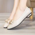 Shoes Women's2023New All-Match Butterfly Soft Bottom Pointed Mom Shoes Spring and Autumn Low-Cut Soft Leather Flat Pumps Women's Shoes. 