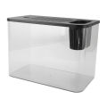 Small Fish Tank Plastic Clear Micro Landscape Desktop Aquarium For Goldfish. 