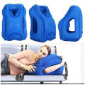 Inflatable Travel Sleeping Bag Portable Cushion Neck Pillow for Men Women Outdoor Airplane Flight Train Sleeping Easy. 